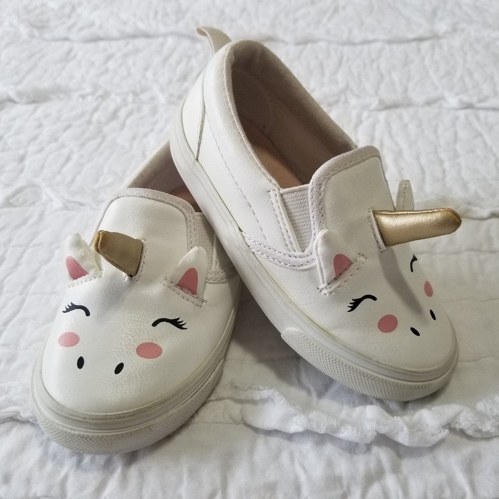 Old Navy UNICORN Slip On Sneakers 13.5 EUC - Picture 3 of 10
